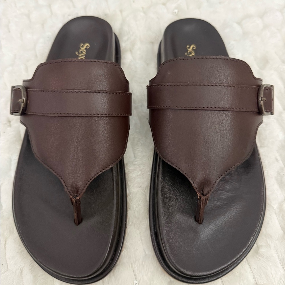 seychelles santa cruz thong sandal Brown Size:8.5